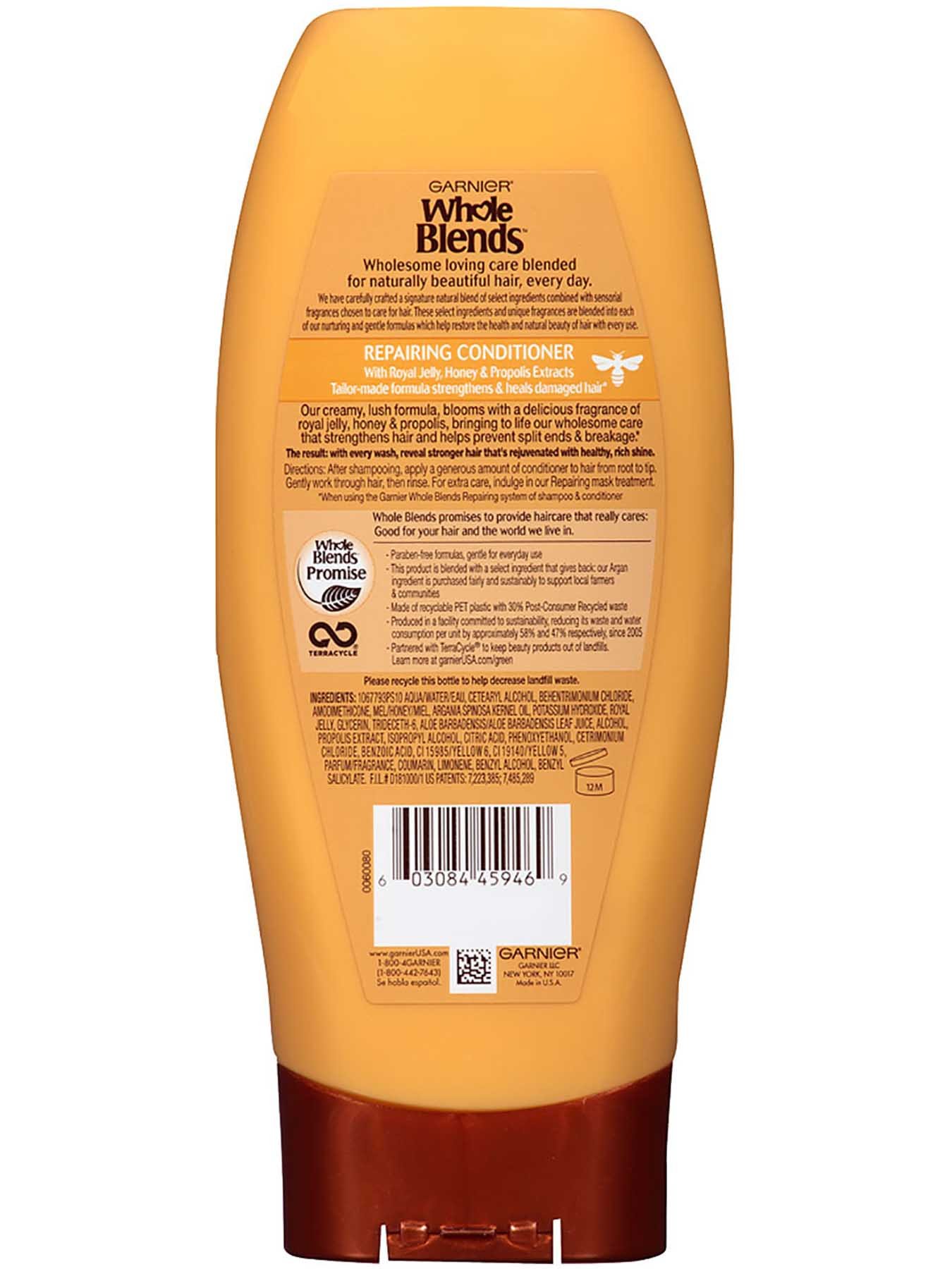 Back view of Repairing Conditioner Honey Treasures.